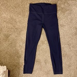 Athleta Navy Ultimate Stash Pocket 7/8 Legging